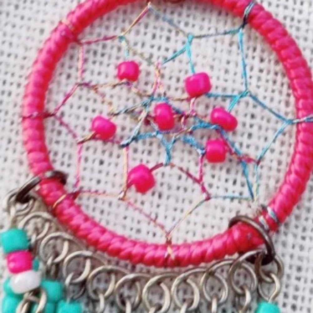 Vintage Boho Native Style Dreamcatcher Dangle Earrings - Picture 5 of 6